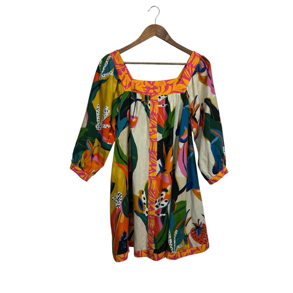 Palms Away Fresh and Sweet Tropical Dress Small